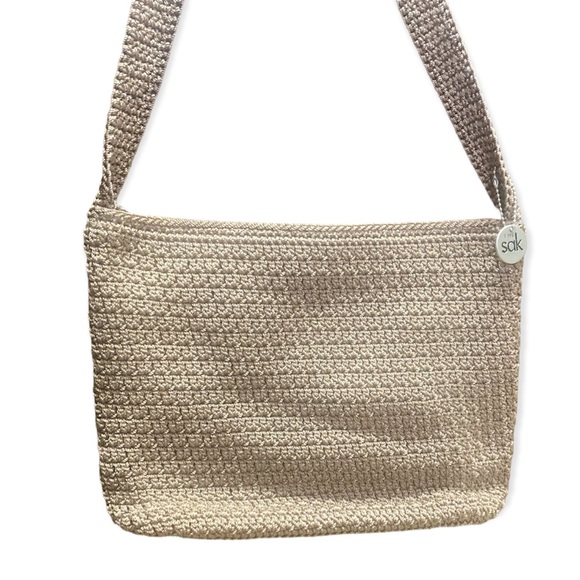 SOLD! The Sak Beige Crochet Small Shoulder Bag No. VLS 01 - Picture 10 of 15